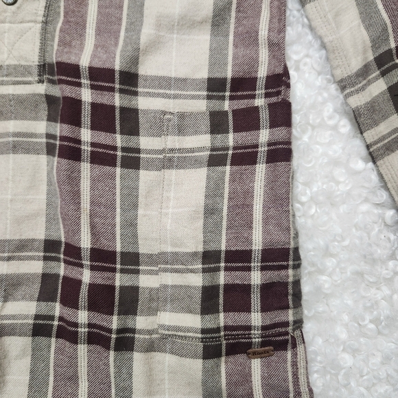 Vintage Roots Plaid Flannel Shirt Dress Xs  Tartan Cozy Tunic - Picture 7 of 15